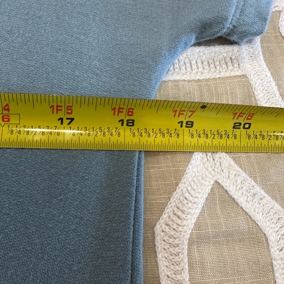 Lou & Grey LOFT Signature Soft Short Sleeve V Neck Sweatshirt Dress Blue Size XS - Picture 7 of 8